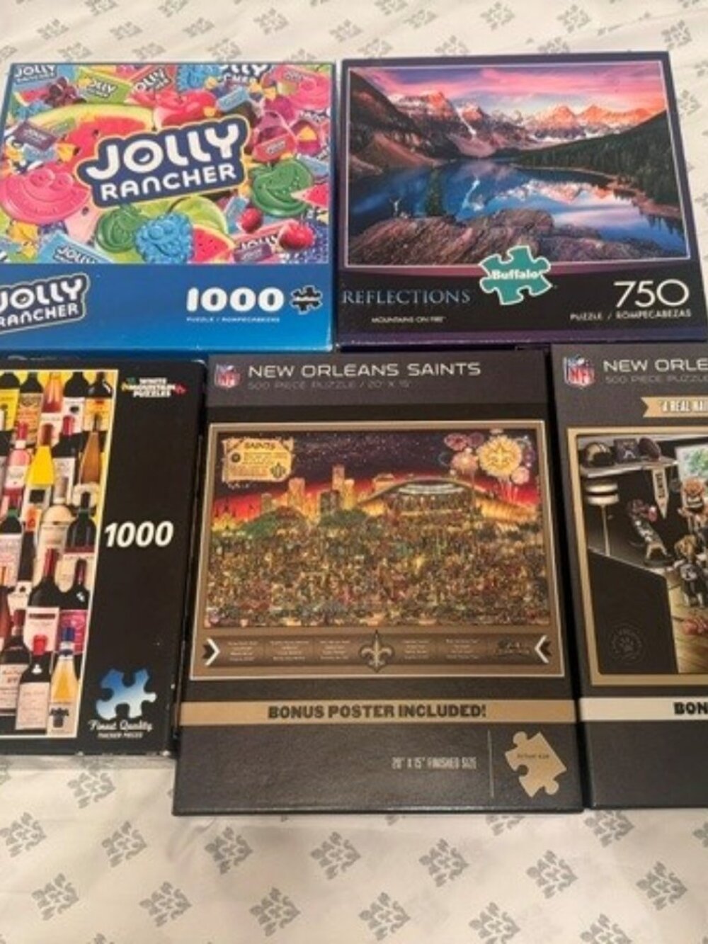 LOT OF 5 PUZZLES, SEE PICS FOR EACH PUZZLE